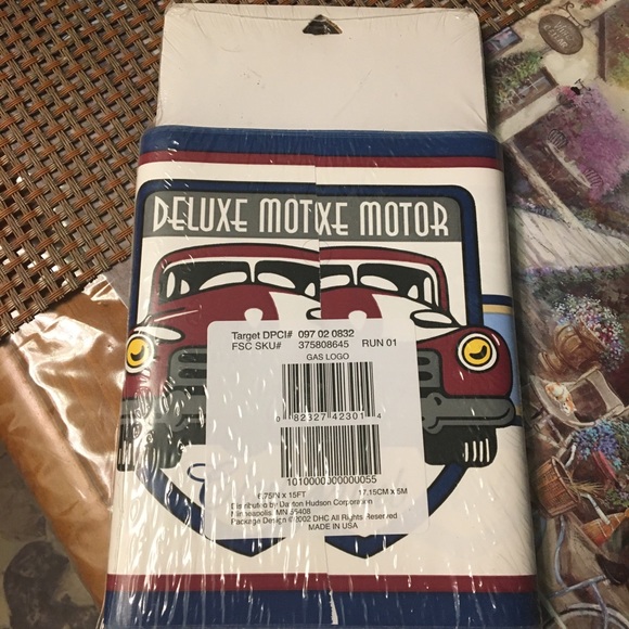 Accents Restore Restyle Deluxe Motor City Gas Wall Paper Art Deco